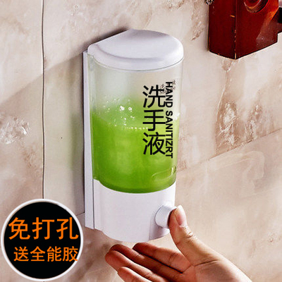 可粘贴手动皂液器挂墙式洗手液沐浴露洗发水盒宾馆酒店客房用