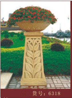 【厂家直销】欧式罗马柱玻璃钢花盆园林绿化工程种植组合花盆6318