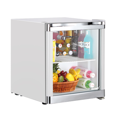 哈士奇 SC-46BBA超小型冰吧家用冰箱小型单门冷藏玻璃门酒店冰箱