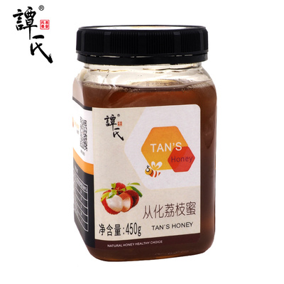 谭氏蜂蜜从化荔枝蜜精选系列荔枝蜜450g纯天然无添加农家蜂蜜