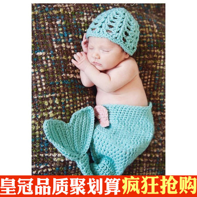 2017影楼儿童摄影服装婴儿拍照服饰满月百岁宝宝写真美人鱼m-982