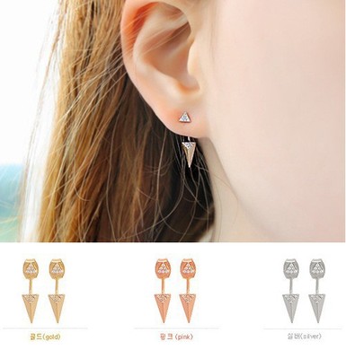 韩国气质女款时尚耳环925纯银女士防过敏耳钉双十一热卖促销饰品