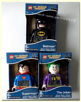 Lego Super Heroes 乐高 超级英雄 超人 蝙蝠侠 小丑 闹钟 电子钟