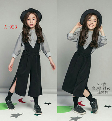 新款儿童韩版摄影服装女童拍照相时尚造型服饰影楼5-7岁写真衣服