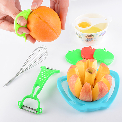 切水果神器 刨丝器+切果器+打蛋器+开橙器+蛋清分离器+苹果刀