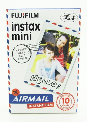 富士拍立得相纸mini8s 7S 25 90 55 50s 新款航空信花边胶片