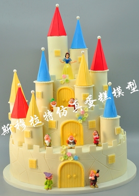 新款仿真蛋糕模型婚礼甜品台摆设城堡塑胶样品特型创意欧式假蛋糕
