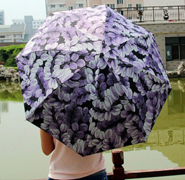 梅花伞超强防紫外线太阳伞折叠女士晴雨伞超强防晒黑胶蕾丝公主伞