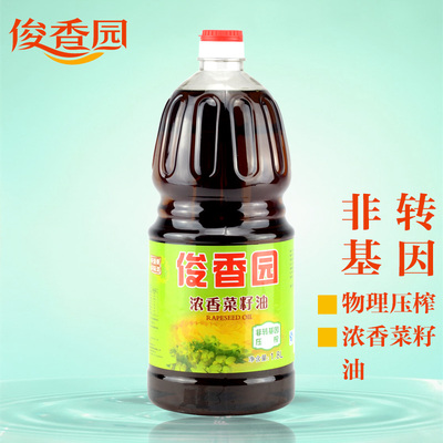 俊香园浓香菜籽油1.8L非转基因物理压榨初榨食用油 地道醇香