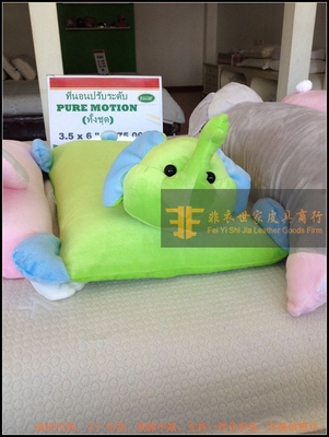 泰国正品代购Ventry乳胶儿童动物枕卡通枕头绿大象BB PT3现货包邮