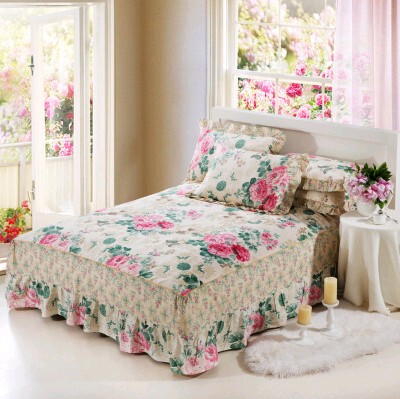 全棉床裙单件韩版花边床罩床套床盖保护罩床单1.51.8米特价包邮夏