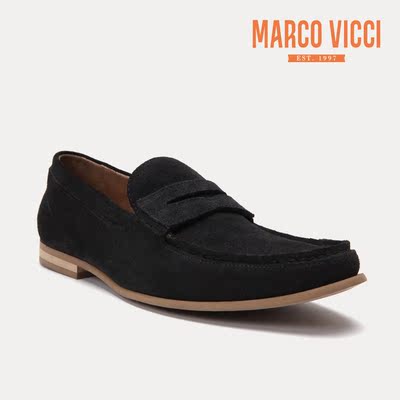 MARCO VICCI商务休闲 男士反毛舒适休闲皮鞋单鞋V1251