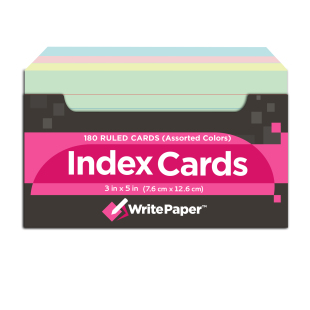美版美式 方格横线 Index Cards 索引卡 便签卡 卡片纸  盒装便条