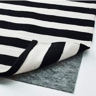 温馨宜家 IKEA 斯德哥尔摩 平织地毯 纯羊毛 多种尺寸 黑白 条纹