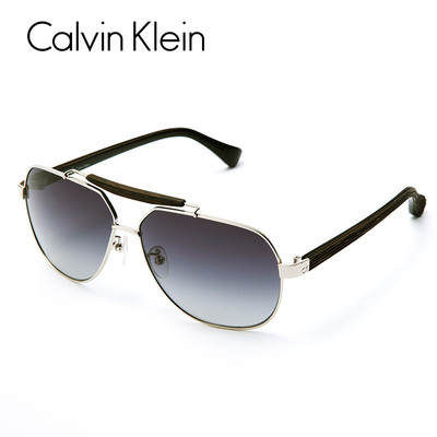 Calvin Klein太阳镜男飞行员墨镜潮蛤蟆镜防紫外线眼镜CK1197SA