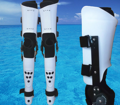 医用可调膝踝足固定支具矫形器大腿下肢康复器材塑料大腿骨折愈合