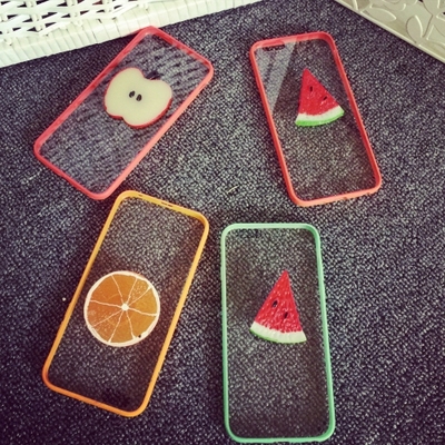西瓜iphone6 plus水果手机壳 新款苹果6保护壳 超薄透明壳手机壳