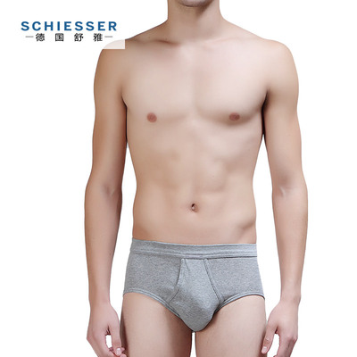 Schiesser/3条装舒雅全棉纯棉男士内裤男短裤三角裤