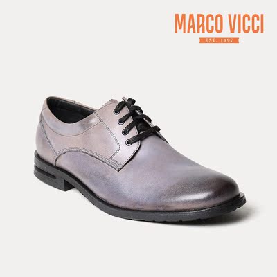 MARCO VICCI绅士男鞋 男士都市时尚 牛皮单鞋 商务休闲皮鞋M4228