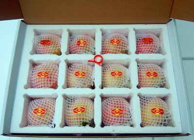 陕西安石榴甜瓜樱桃苹果桃梨子精品礼盒快递水果12枚格泡沫包装箱