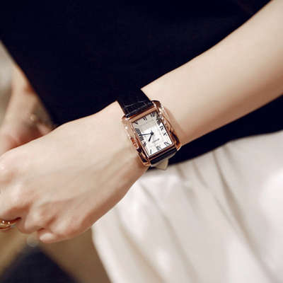 西西小可 2015春夏新品 潮流达人款 复古方形表盘显气质百搭手表