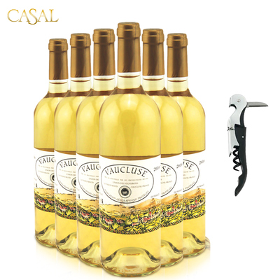 Casal 正品优德斯干白葡萄酒 一整箱6支装 法国原瓶原装进口红酒