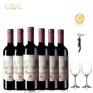 Casal 正品博奈尔干红葡萄酒 一整箱6支装 法国普罗旺斯原瓶进口