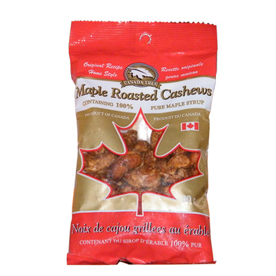 加拿大进口CANADA TRUE 枫糖杏仁 枫糖腰果 90g/袋 营养坚果零食