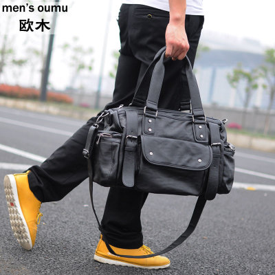 欧木2016新款韩版潮包 休闲男包 单肩包 斜挎包 手提包 旅行包包