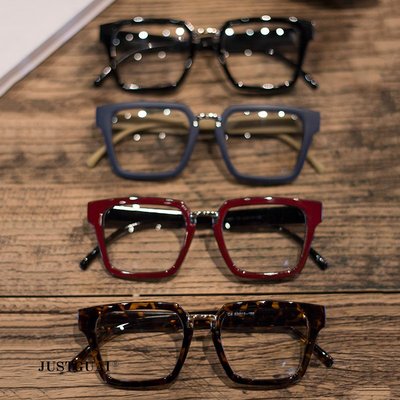 复古全框金属板材眼镜框韩版个性平光镜架潮男女款可配近视镜包邮