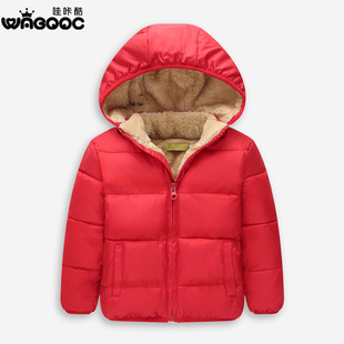 2016冬季新款童装韩版加厚棉服男女儿童夹棉衣外套宝宝保暖加绒
