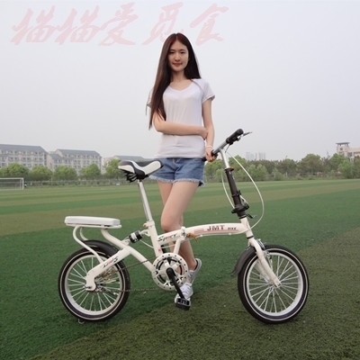 包邮新款男女式小轮车儿童学生单车16寸折叠车成人超轻减震自行车
