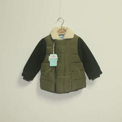 米米拉2015冬款冬装新款韩版男童婴童中长款加厚棉衣棉袄52Y924D