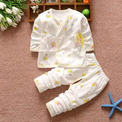 新生儿套装0-5月纯棉宝宝内衣套装婴儿男和尚服清仓幼童睡衣秋女