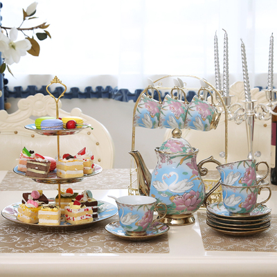 欧式咖啡杯套装 高档下午茶茶具陶瓷咖啡具创意整套杯具结婚礼品