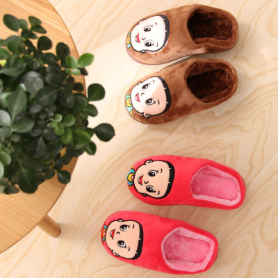 冬季保暖儿童棉拖鞋家居家宝宝款拖鞋韩国卡通可爱大童小童拖鞋