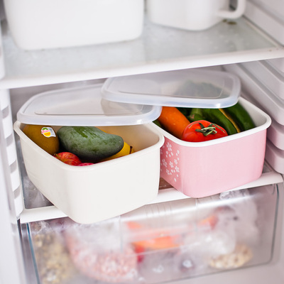 日式加厚搪瓷大保鲜盒 超大容量 蔬菜水果储存利器 冰箱伴侣 包邮