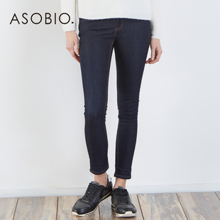 ASOBIO 2015年冬季新款牛仔长裤 牛仔裤小脚长裤 4542634169