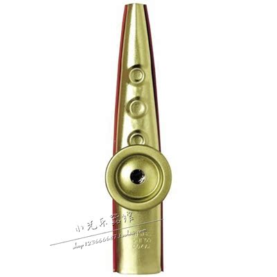 美国原装进口金属卡祖笛Kazoo免换笛膜金色演奏级乐器伴侣笛子