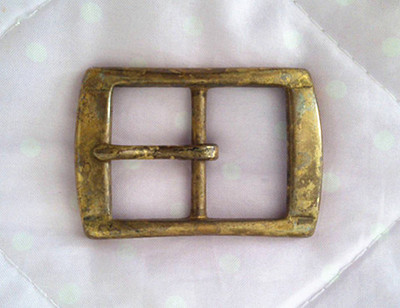 纯铜复古做旧皮带扣头3.5厘米宽黄铜腰带扣