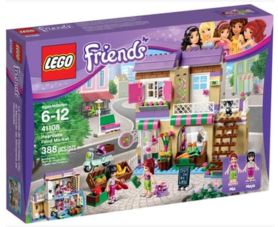 2015新款正品乐高 LEGO 41108 女孩系列 friends 心湖城食品商店
