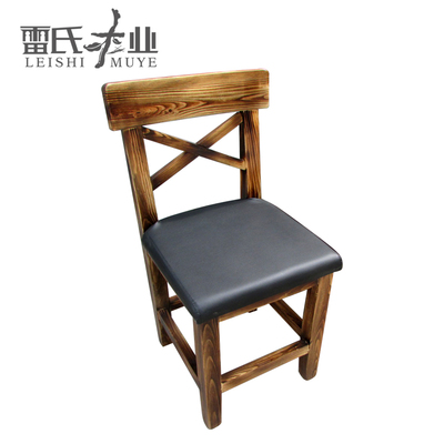 全实木椅 木质椅子 实木餐椅靠背矮凳子家用吃饭餐厅饭店面馆木椅