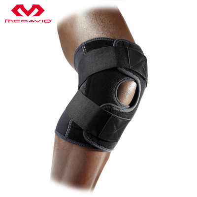 美国迈克达威McDavid登山篮球可调加强绑带韧带半月板护膝4195R