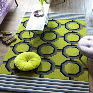 时尚彩色宜家地毯客厅茶几沙发地毯卧室床边书房手工晴纶地毯定制