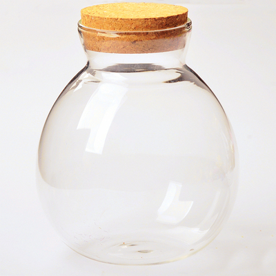 透明玻璃软木塞密封罐茶罐罐子 耐热玻璃瓶子 创意DIY微景观花瓶