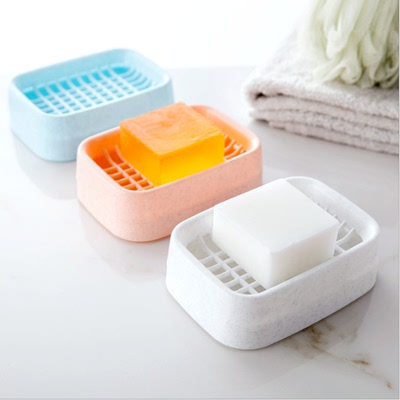 时尚手工皂架香皂盒皂托卫生间浴室双层沥水肥皂盒47g