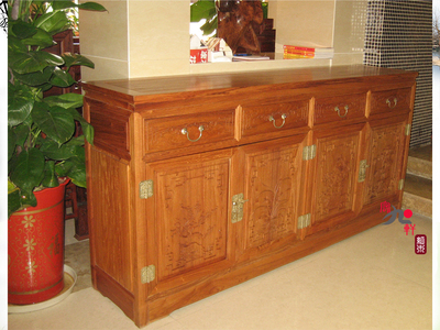 茶水柜红木餐厅柜180厘米缅花餐边柜橱柜实木家具碗柜储物柜正品