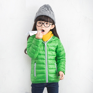 儿童羽绒服男女童装秋冬装轻薄短款1-7岁宝宝韩版中大童外套