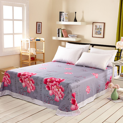 莫折花家纺活性单单独床单纯棉床上用品全棉床单田园风格单件床单