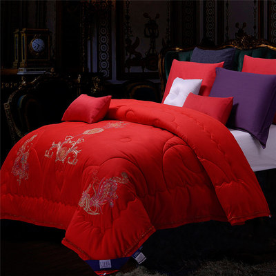 婚庆大红被芯冬被 加厚保暖特厚被 床上用品双人被子1.8m床